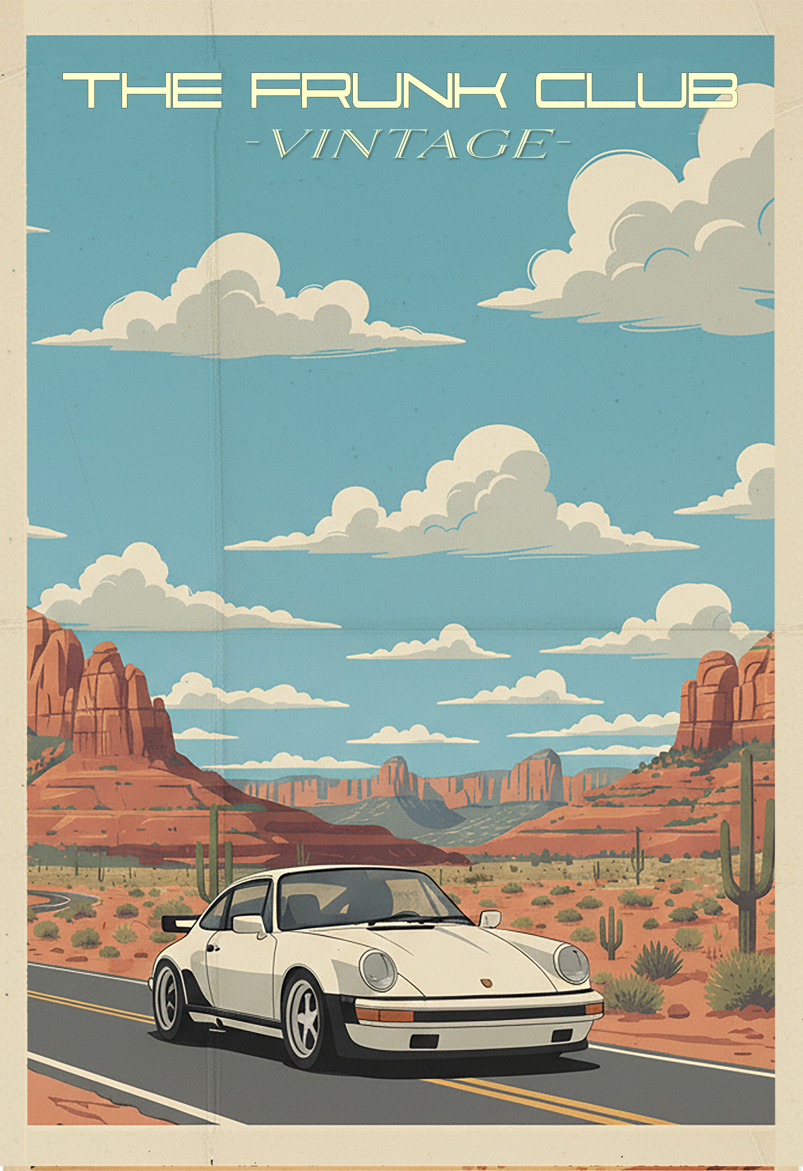 Vintage Style 930 Desert Poster