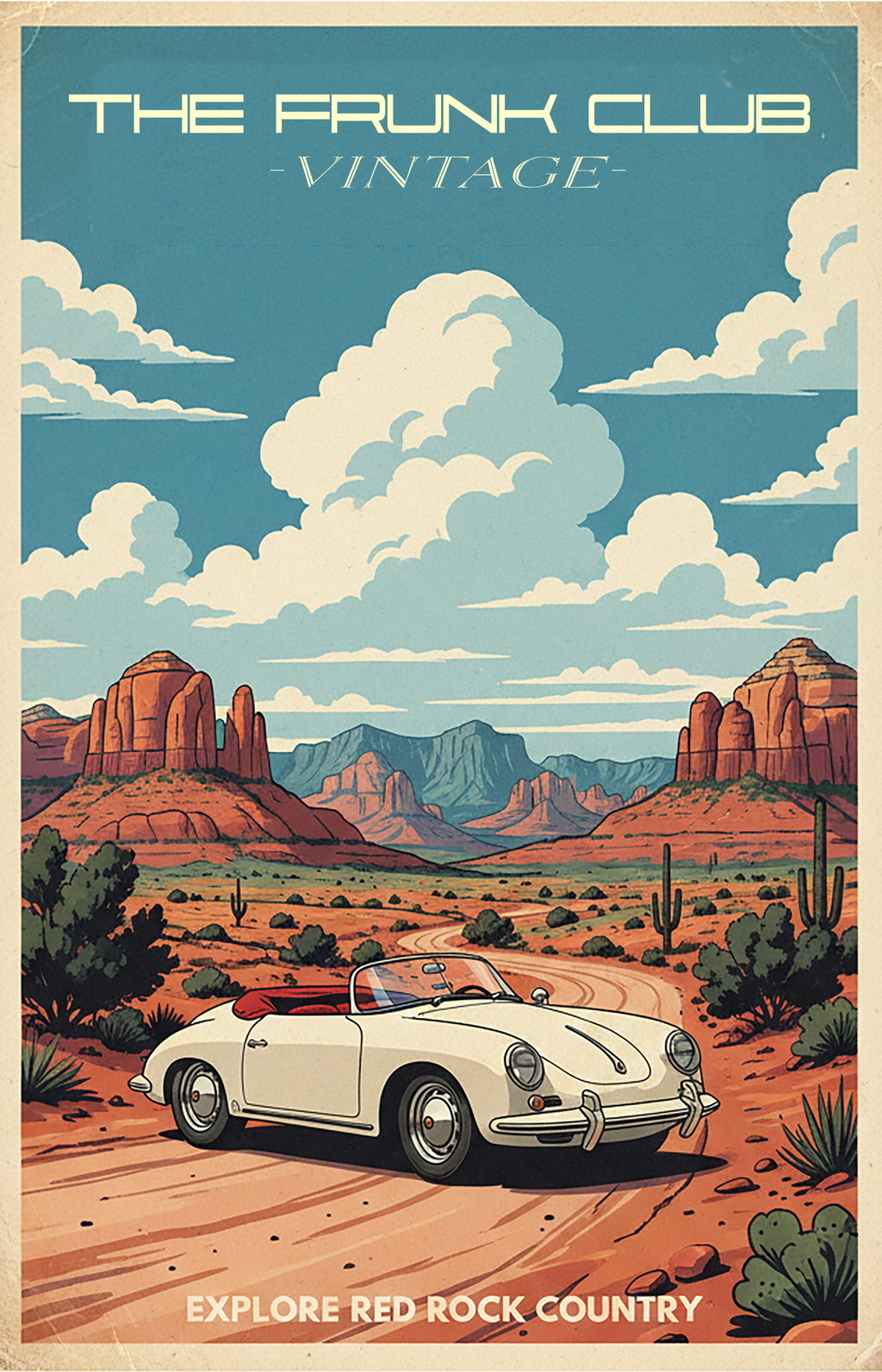Vintage Style 356 Sedona Poster