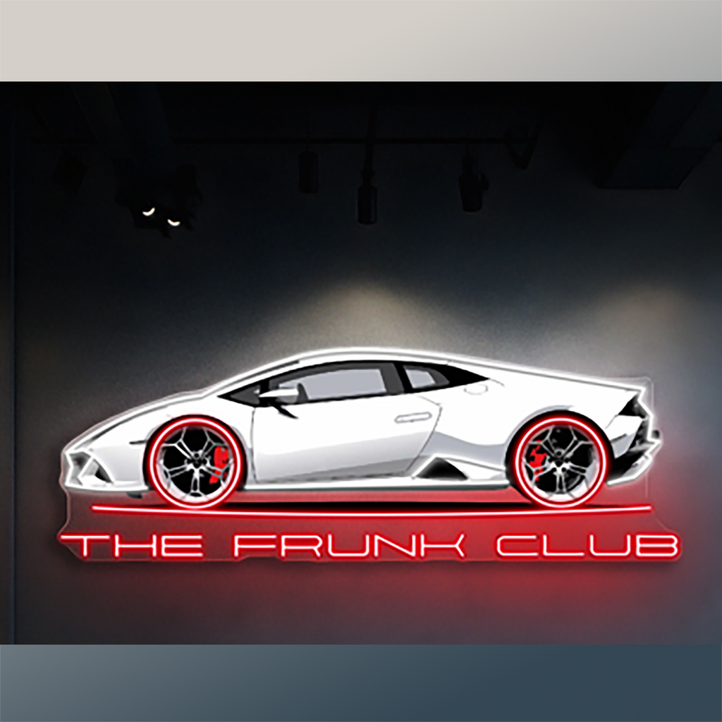 The Frunk Club 24" Neon Wall Art Sign – Lamborghini Edition