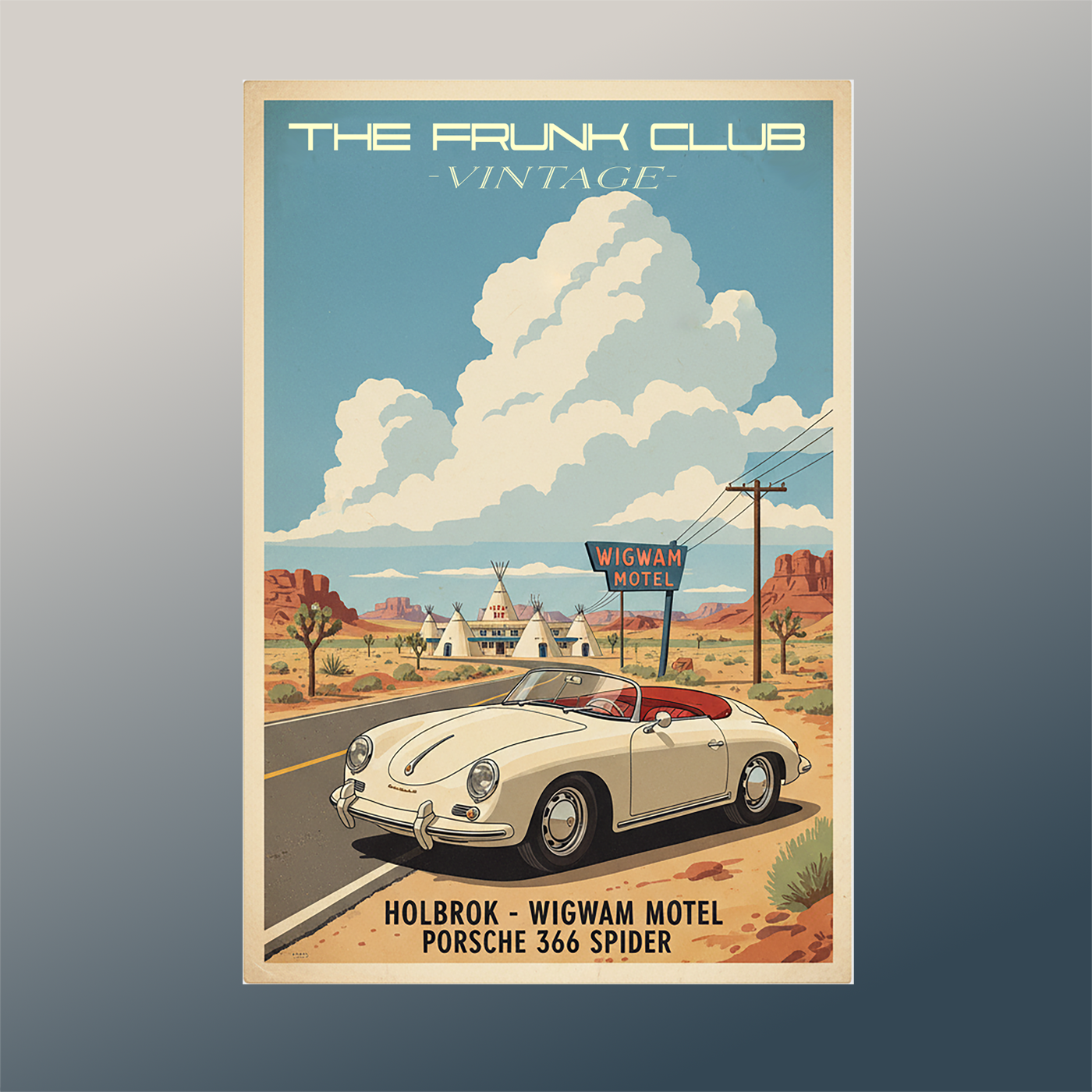 Vintage Style 356 Rt 66 Poster
