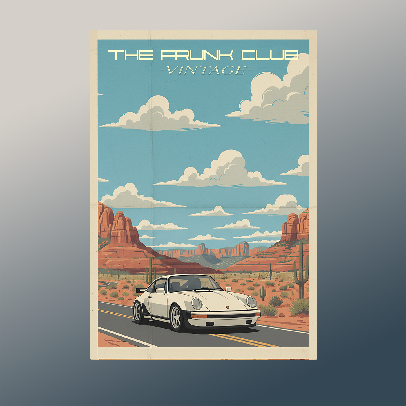 Vintage Style 930 Desert Poster