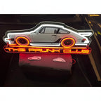 The Frunk Club Super Beetle 4-inch die-cut vinyl sticker, inspired by classic VW cars. Weather-resistant.
