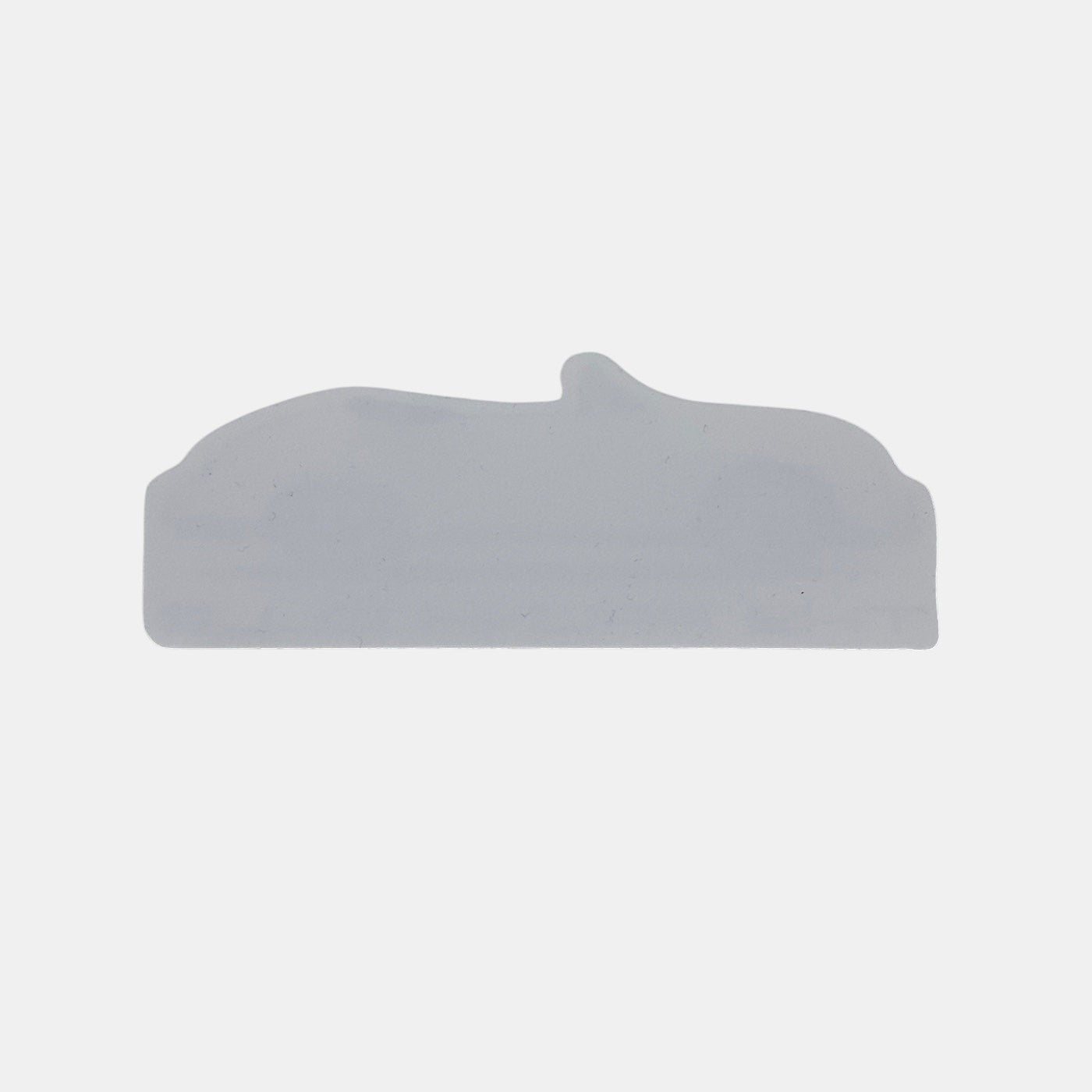The Frunk Club 356 die-cut vinyl sticker in light grey, shaped like a classic car silhouette.