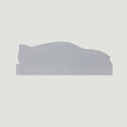The Frunk Club C8 Corvette mid-engine sports car profile die-cut vinyl sticker, white.