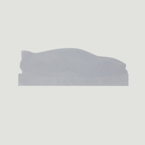 The Frunk Club C8 Corvette mid-engine sports car profile die-cut vinyl sticker, white.