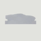 The Frunk Club GT die-cut sticker, white vinyl, 5"w x 1.75"h, weather-resistant for cars and garages.
