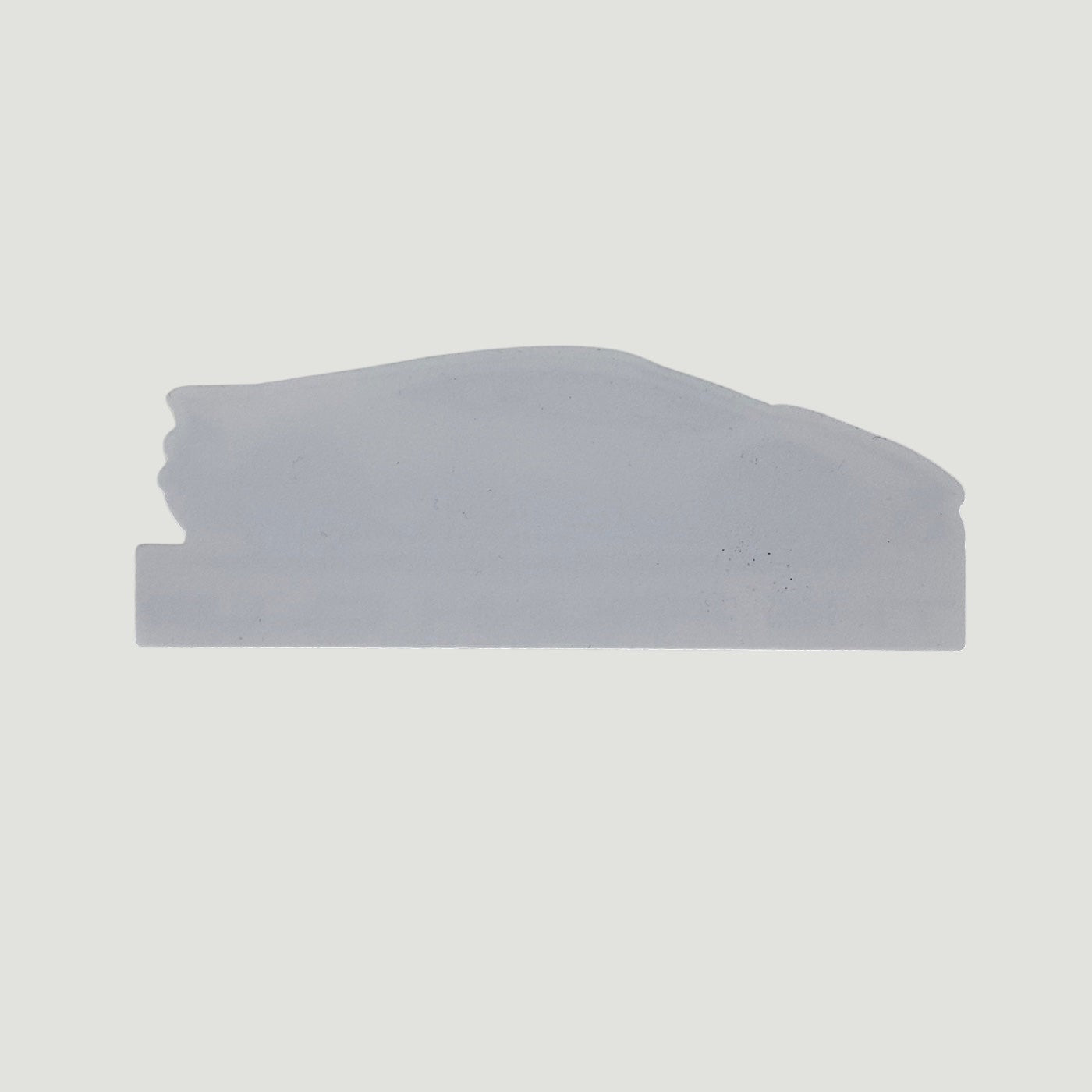 The Frunk Club grey die-cut vinyl sticker featuring a sharp, angular design inspired by Lamborghini.