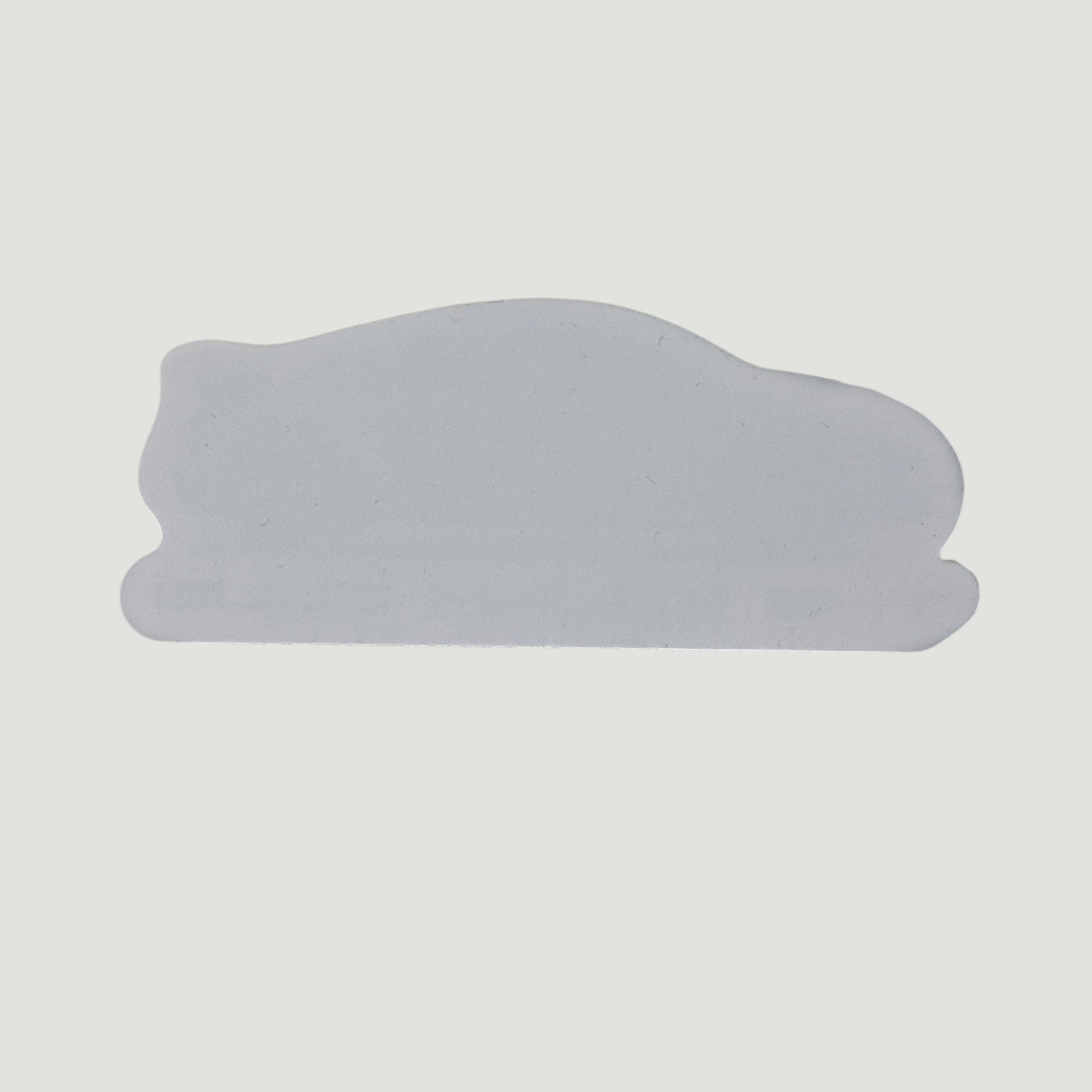 The Frunk Club white 4" die-cut vinyl sticker shaped like an Audi R8 profile.